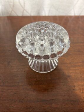 Clear Glass Flower Frog Vase Insert - Decorative Bud Holder🩷